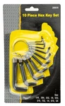 Worldwide Sales Online Tool Essentials 10 Piece Sae Hex Key Set Ring. Fixed Price $8.35.
