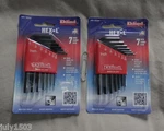 Two (2) New Inch Sae Hex-l Sets, Keys Each Eklind Allen Wrench 10107. Fixed Price $14.90.