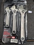 Sexy Sears Craftsman Usa Nos 3PC Adjustable Wrench 6/8/10 Satin Finish 44664. Fixed Price $219.00.