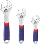 Workpro 3-PIECE Adjustable Wrench Set Cr-v With Rubberized Anti-slip Grips 10-IN. Fixed Price $28.34.