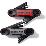 Craftsman 1/4 Metric And Sae Fold-up Hex Key Set 17 In. 14 Pc. CMHT26008. Fixed Price $33.54.