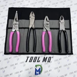 Snap-on Tools Usa New 4PC Classic Pink & Black Plier Set W/ To-go Bag LN47ACFP. Fixed Price $379.95.