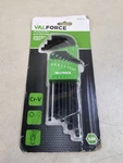 (13 Pieces) Valforce VFHK13S Long Arm Ball Hex Keys Cr-v 0022100004. Fixed Price $17.95.