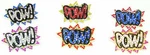Pow Ring New Multi Color With Rhinestones Stretch Band Fits Most Finger Sizes. Fixed Price $19.99.