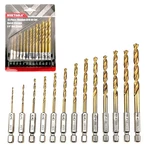 Nortools Hex Shank Drill Bit Set 13 Pcs High Speed Steel Titanium Coated Twis.... Fixed Price $16.97.
