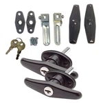 Gordon Glass Co. Bauer Products Matching Set Locking T-handle Black. Fixed Price $35.88.