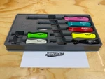 Snap-on Tools Multi-color 7PC Hard Grip Combination Screwdriver Set SDDX70AMC. Fixed Price $324.95.