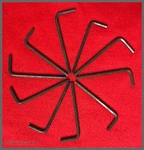 3/32" Short Arm Hex Key Wrench Lot Of 15106 Eklind Chesco Allen. Fixed Price $7.99.