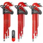 Tommars Hex Key Set Magnetic Ball End S2 Steel With T-handle Extra Long, Red. Fixed Price $77.99.