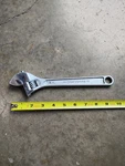 Vintage Craftsman 10" Inch 250MM Adjustable Wrench Forged Usa - 44604. Fixed Price $18.00.