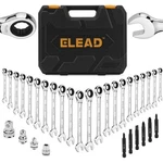 32PC Combination Ratchet Wrench Set Sae & Metric 72-TOOTH Adapter Organizer Case. Fixed Price $69.99.