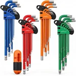 Horusdy 37PCS Hex Key Allen Wrench Set, Full Size, Blue, Red, Orange, Green. Fixed Price $34.72.