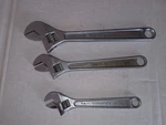 3PC Adjustable Wrench Crescent Tool Co 12",10 8 Jh Williams Superjustable. Fixed Price $29.00.