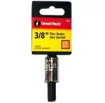 Greatneck 3/8" Disc Brake Hex Socket Wrench Chrome Finish Drive. Fixed Price $5.24.