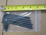 (6) Hexcraft 6MM Short Arm Allen Keys New!!!. Fixed Price $9.95.