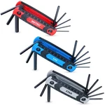 25-PIECE Complete Folding Hex 25-PC. Key, Red, Blue, Black. Fixed Price $24.90.