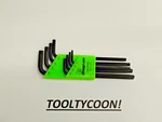 Snap-on Usa AWTPH8 New 90 Degree Torx Set L-shape Piece T9-T40 Wrench. Fixed Price $86.95.