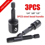 3PCS Impact Socket Adapter Hex Shank Extension Set Diy Screwdriver Handle Tool. Fixed Price $12.90.