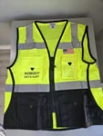 Ml Kishigo Men's Class 2 High Visibility Professional Surveyor's Vest - Lime,. Fixed Price $50.00.