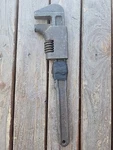 15" Auto Wrench 41-W-450 Universal Metal Products Ltd Drop Forged Adj Vintage. Fixed Price $10.00.