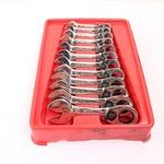 Blue-point BOERMS712 Pcs Ratcheting Metric Combination Wrench Set Used 8-19MM. Fixed Price $185.99.