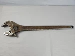 Diamond Tool And Horseshoe Co. Dialloy 24" Adjustable Wrench 2.5" Jaw Forged Usa. Fixed Price $124.99.