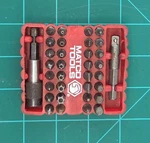 Matco Tools 1/4" Hex Set Flat Phillips Torx Screwdriver Bits. Fixed Price $50.00.