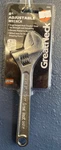 Greatneck 8" Adjustable Wrench AW8C Heavy Duty Drop Forged Chrome Plated. Fixed Price $10.95.