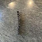 Snap On 110TMSY Pc 1/4 Drive 6 Point Semi Deep Socket Set. Fixed Price $159.95.
