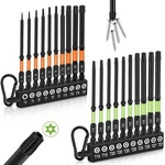 Thinklearn Impact Torx Set, 20 Pcs 4" Security Bits, Orange+green. Fixed Price $28.99.