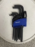 Duralast Short Arm Allen Key Set W/ Holder Hexagonal Socket Black. Fixed Price $15.00.