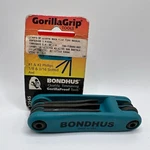 Gorillagrip 5PC Fold-up Ph# & 2, 1/8" 3/16"SLOTTED + Awl Bondhus Usa #12545. Fixed Price $12.99.