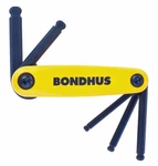 Inch Hex Gorillagrip Fold-up Balldriver Set 5PCS 3/16"-3/8" Bondhus Usa 12894. Fixed Price $10.49.