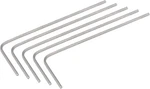 Uxcell Hex Key Wrench, Shaped Cr-v Repairing Tool 5 Pcs 0.7MM, Silver. Fixed Price $9.74.