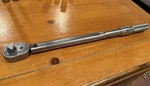 Snap On Q3150FR Torque Wrench 1/2" Drive- 10-150 Ft Lbs Click Ratchet (QD3R150A). Fixed Price $147.25.