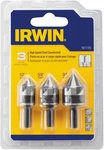 (j) Irwin - 82 Degree Black Oxide Countersink Drill Bit 3 Pc. Set. Fixed Price $31.99.