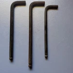Lot Of 3 Vintage Large Hex Allen Keys Wrenches (2 Craftsman, 1 Bondhus). Fixed Price $16.99.
