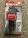 Crescent CHKLASAE13 Hex L-key Set 13PC .05-3/8 Long Arm. Fixed Price $12.00.
