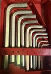 Snap On Metric Hex Key Wrench Set AWM110BHK Pc - 12MM W/ Metal Index Box. Fixed Price $65.00.