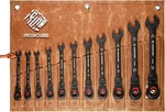 Ratcheting Combination Wrench Set: 11-PIECE Sae 11-PC Flex-head, Black. Fixed Price $64.50.