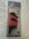 Master Mechanic 18PC Sae Hex Key Set Long/short Arm Cr-v Steel 0.05-5/16". Fixed Price $14.99.