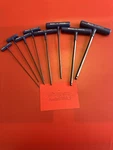 Snap On 8 Pc Metric T-handle Ball Hex Wrench Set (2 10 Mm) AWBMCG1600. Fixed Price $89.50.