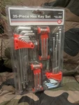 35PCS Hex Key Set, Tractor Supply, Ball Head, Folding, Sae, Metric. Fixed Price $40.00.