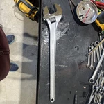 Craftsman 24 Adjustable WRENCH,2 7/16" Jaw Cap CMMT81627 New. Fixed Price $159.00.