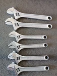 Armstrong Adjustable Wrenches Set Of 6 Made In Usa. Fixed Price $160.00.
