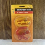 Vintage Deer Creek Tools 2PC Spiral Key Chains FX-16 Red And Yellow. Fixed Price $16.99.