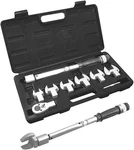 Just Better TRQ1080 Torque Wrench Kit Six Metric Spanner Heads 17MM 29MM 1/2". Fixed Price $170.00.
