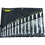 Stanley 85-990 14-PIECE 2-POINT Sae Combination Wrench Set With Pouch. Fixed Price $110.97.