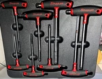 Snap-on Sae T-handle Hex Key Set 8 Piece Full Tray Very Clean Condition. Fixed Price $139.88.