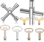 Chumia 8 Pieces Multi-functional Utility Key Kit 4 Way Sillcock Plated Steel. Fixed Price $20.00.